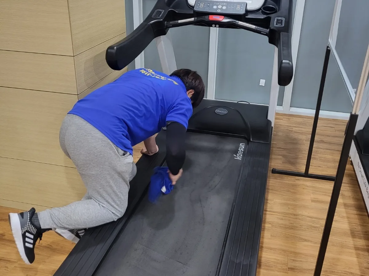 고령군 덕곡면 피트니스 라커 검사실 위생청소 사례 - 행진크린